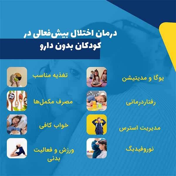 درمان اختلال بیش‌فعالی در کودکان بدون دارو