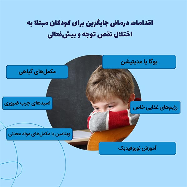 اقدامات درمانی جایگزین برای کودکان مبتلا به اختلال نقص توجه و بیش‌فعالی