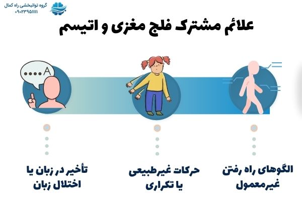 علائم مشترک فلج مغزی و اتیسم