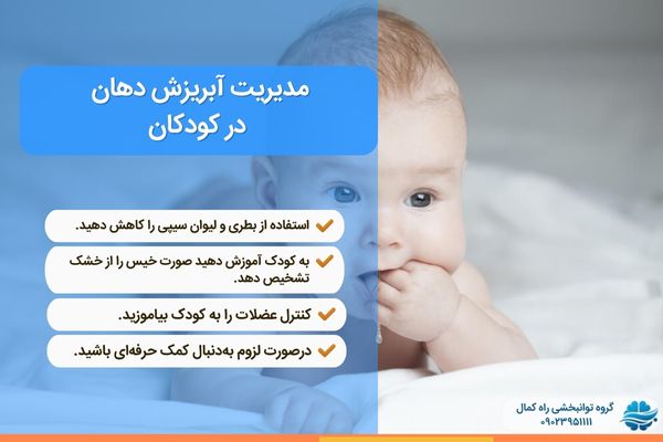 کنترل آبریزش دهان