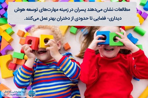 تفاوت ادراک فضایی در دختران و پسران