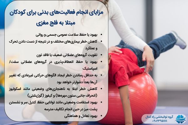 مزایای ورزش برای کودکان فلج مغزی