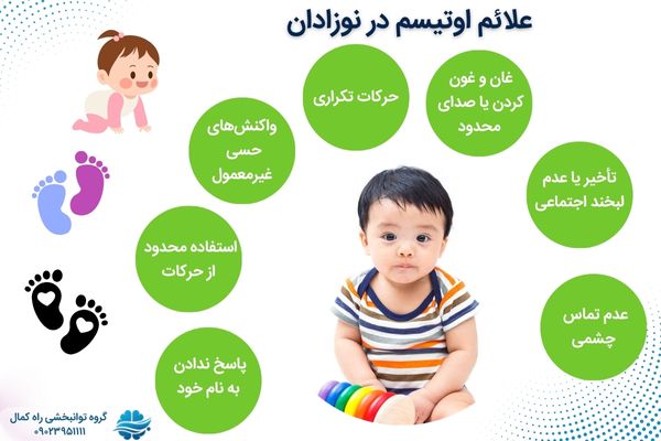 علائم اوتیسم در نوزادان