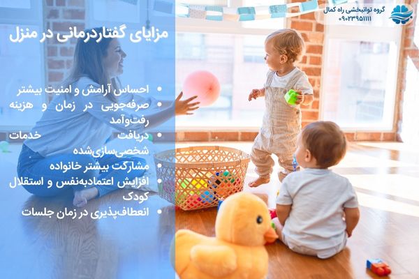 مزایای گفتاردرمانی در منزل