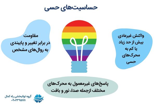 حساسیت های حسی اوتیسم در دو سالگی