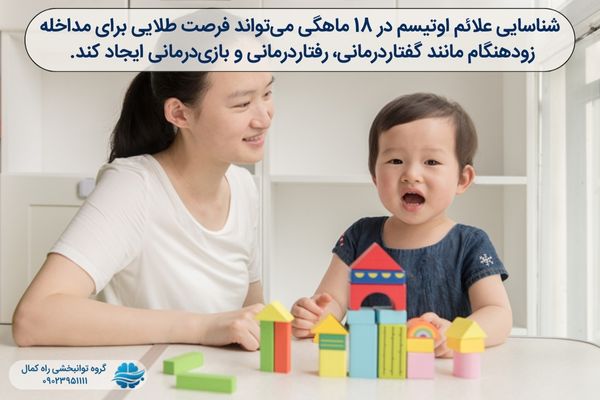 تشخیص اوتیسم در 18 ماهگی