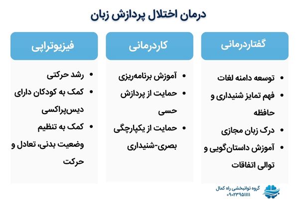 درمان اختلال پردازش زبان