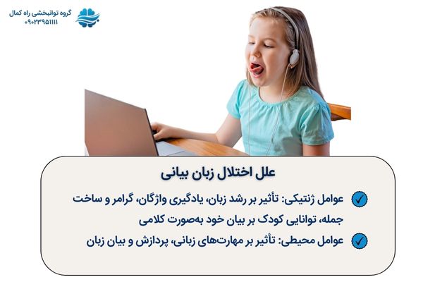 علت اختلال زبان بیانی