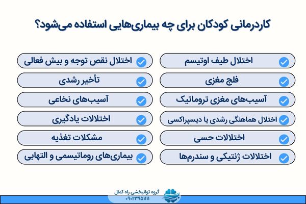 کاربرد کاردرمانی در بیماریهای مختلف