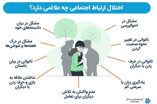 علائم اختلال ارتباط اجتماعی