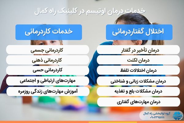 خدمات درمان اوتیسم 